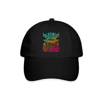 60th Birthday 60 Years Decoration 1965 Gift Funny - Baseball Cap - black/black - Front