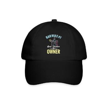  Bartender Waitress Bar Owner Cocktail Lover Pub - Baseball Cap - black/black - Front