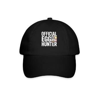 Humour officiel du lapin de Pâques du chasseur d’œufs - Casquette classique - noir/noir - Devant