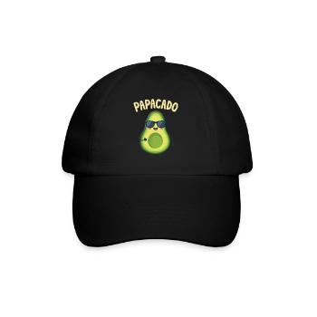 Werdender Papa & Vater, Papacado, Schwangerschaft - Baseballkappe - Schwarz/Schwarz - Vorne