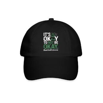 Sensibilisation à la santé mentale – C’est normal, pas acceptable - Casquette classique - noir/noir - Devant
