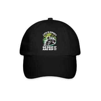Quad ATV Boy Men Four Wheeler - Baseball Cap - black/black - Front