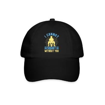Les passionnés de fitness ne peuvent pas squattent sans toi - Casquette classique - noir/noir - Devant