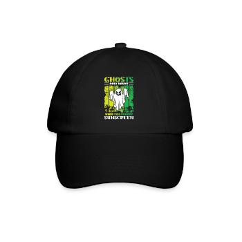 Dicton anglais d’Halloween de Chasseur de Fantômes - Casquette classique - noir/noir - Devant
