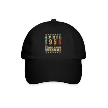 April 1956 – 70 years of Awesome - Baseball Cap - black/black - Front