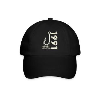 35th Birthday Gift Angler Fishing Man 1991 - Baseball Cap - black/black - Front