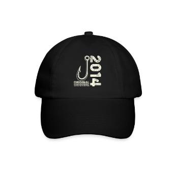 12th Birthday Gift Angler Fishing Man 2014 - Baseball Cap - black/black - Front