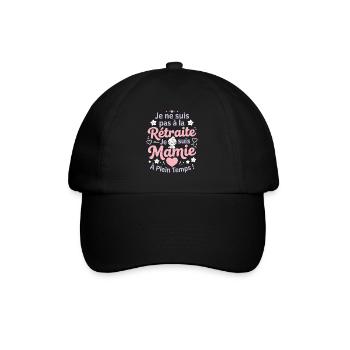 Mamie en Plein Temps - Casquette classique - noir/noir - Devant