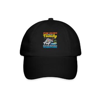 Voyage en famille sur le navire qui rend les souvenirs drôles - Casquette classique - noir/noir - Devant