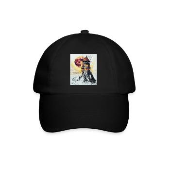 Der letzte Signal-Heimleuchtfeuer - Baseballkappe - Schwarz/Schwarz - Vorne