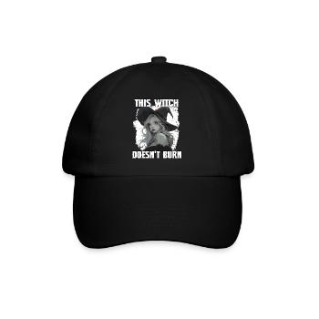 Hexen Damen T Hexen Spruch | Halloween Party Hexen - Baseballkappe - Schwarz/Schwarz - Vorne