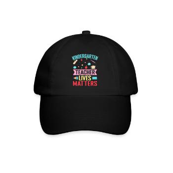 Enseignante de maternelle Lives Matters Enseignante de maternelle - Casquette classique - noir/noir - Devant