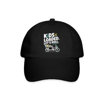 Kids Loaded Lets Roll Lastenrad - Baseballkappe - Schwarz/Schwarz - Vorne