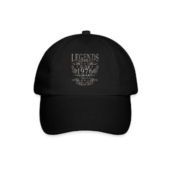 Cadeau d’anniversaire vintage de juin 1976 - Casquette classique - noir/noir - Devant