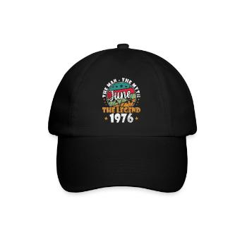 Juin Rétro 1976 Légende - Casquette classique - noir/noir - Devant