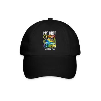 Ma première croisière Cancún 2026 - Casquette classique - noir/noir - Devant