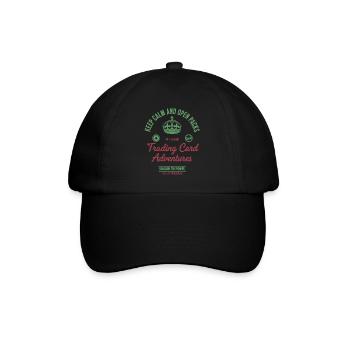 Keep Calm And Open Packs Trading Card Adventures - Baseball Cap - black/black - Front