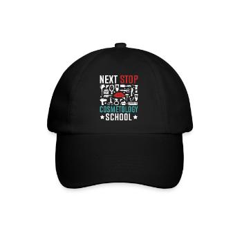 Nächste Station Kosmetikschule - Baseballkappe - Schwarz/Schwarz - Vorne