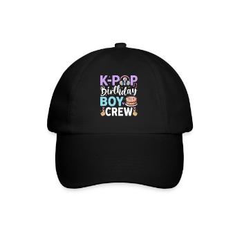 K-Pop Birthday Boy Crew - Baseball Cap - black/black - Front