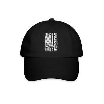 Purple Military Kids Fighter Jet Military Kid - Baseball Cap - black/black - Front
