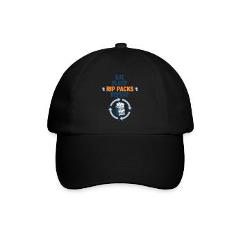 Eat Sleep Rip Packs Repeat-Sammelkarten-Booster - Baseballkappe - Schwarz/Schwarz - Vorne