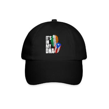 DNA Pride: Italian Puerto Rican - Baseball Cap - black/black - Front