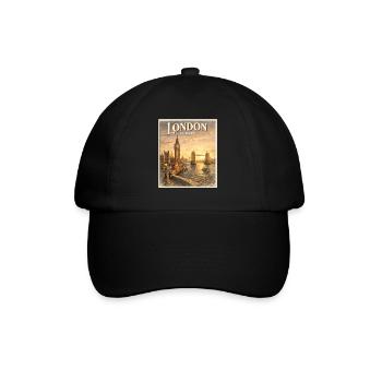 London Europe Vintage Sunset - Baseball Cap - black/black - Front