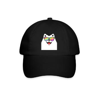 Samojede - Baseballkappe - Schwarz/Schwarz - Vorne