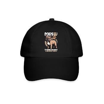 Bouledogue français Race de chien Frenchie - Casquette classique - noir/noir - Devant
