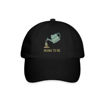 Révélation du sexe Maman pour être la mère de la baby shower Papa - Casquette classique - noir/noir - Devant