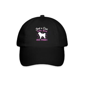 Chien des Pyrénées - Casquette classique - noir/noir - Devant