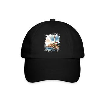 lighthouse - Baseball Cap - black/black - Front