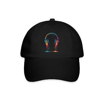 Drip Color Headphones Gaming Headset Gamer - Baseball Cap - black/black - Front