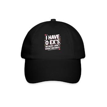 Ex-petit ami J’ai 0 ex Séparation Divorce célibataire - Casquette classique - noir/noir - Devant