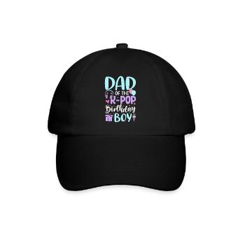 Dad of The K-Pop Birthday Boy - Baseball Cap - black/black - Front