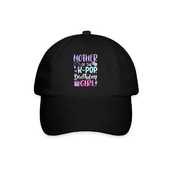 Mère de la fille d’anniversaire de la K-Pop - Casquette classique - noir/noir - Devant
