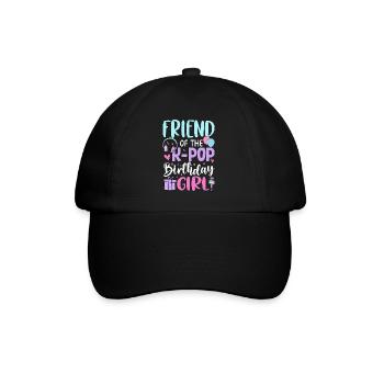Amie de la fille d’anniversaire de la K-Pop - Casquette classique - noir/noir - Devant
