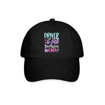 Conductrice de la fille d’anniversaire du K-Pop - Casquette classique - noir/noir - Devant