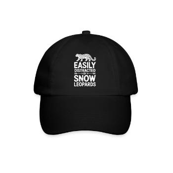 Dictions du léopard des neiges Cadeau mignon du léopard des neiges - Casquette classique - noir/noir - Devant