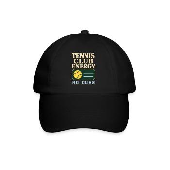 Tennisclub Tenniscore Keine Mitgliedschaft, Nur - Baseballkappe - Schwarz/Schwarz - Vorne