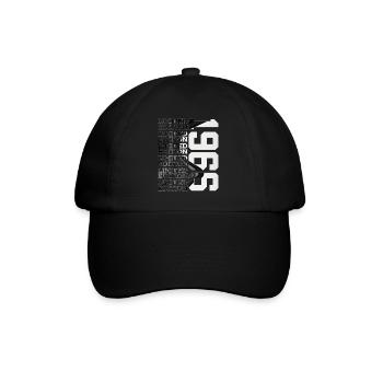 60 JAHRE ALT LIMITED EDITION 1966 60. GEBURTSTAG - Baseballkappe - Schwarz/Schwarz - Vorne