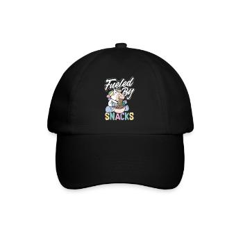J’ai besoin de snacks, d’humour animalier drôle - Casquette classique - noir/noir - Devant