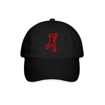 Lacrosse Spieler Damen Kinder Lacrosse Mädchen - Baseballkappe - Schwarz/Schwarz - Vorne