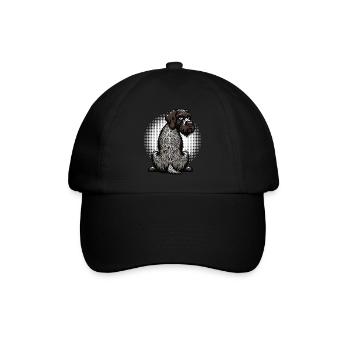 Propriétaire allemand à poils durs allemand - Casquette classique - noir/noir - Devant