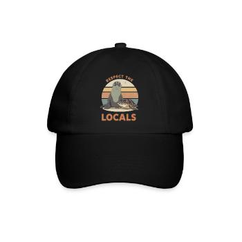 Respect The Locals Seal & Turtle - Baseball Cap - black/black - Front