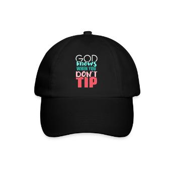 waiter bartender bartender bartender barchef - Baseball Cap - black/black - Front