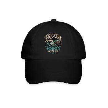 Ericeira Surfen - Baseballkappe - Schwarz/Schwarz - Vorne
