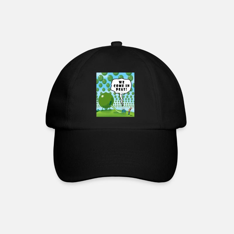WE COME IN PEAS! - Baseball Cap - black/black