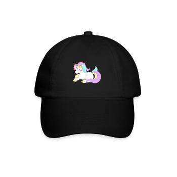 Licorne licorne douce - Casquette classique - noir/noir - Devant