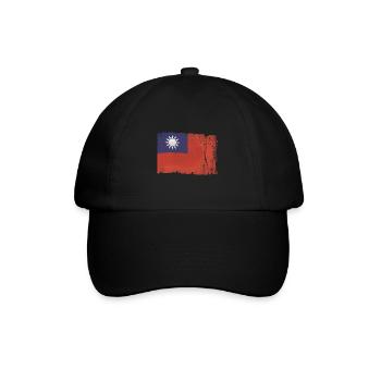 Flag Taiwan Vintage - Baseball Cap - black/black - Front
